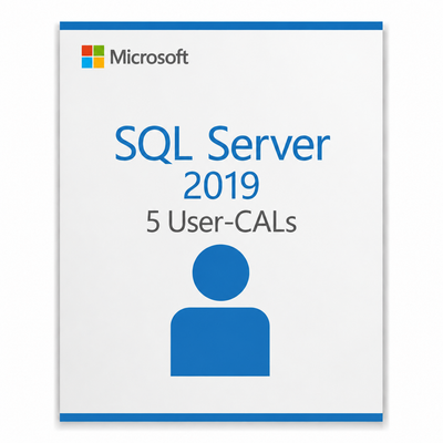 5x Microsoft SQL Server 2019 User CAL – Zugriffslizenzen im 5er-Paket