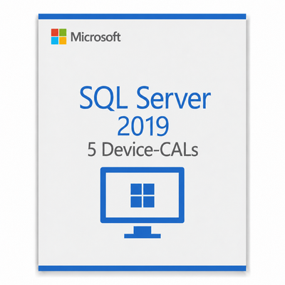 5x Microsoft SQL Server 2019 Device CAL – Zugriffslizenzen im 5er-Paket