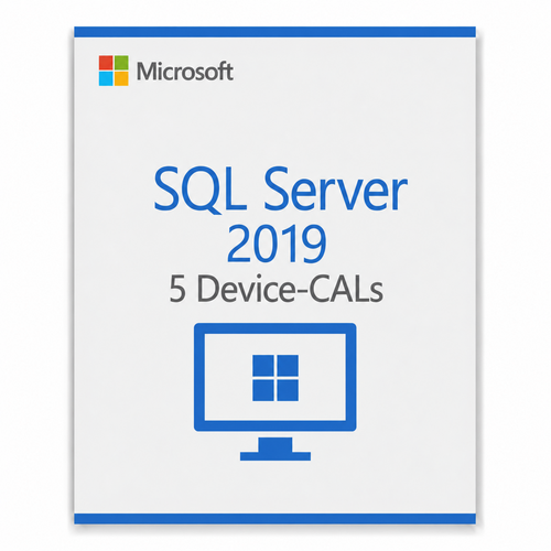 5x Microsoft SQL Server 2019 Device CAL – Zugriffslizenz