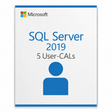 5x Microsoft SQL Server 2019 User CAL – Zugriffslizenz