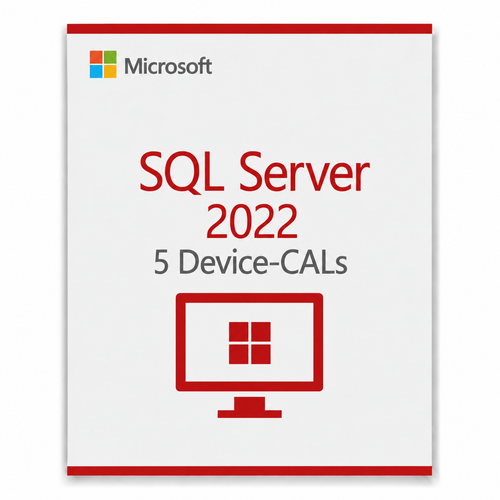 5x Microsoft SQL Server 2022 Device CAL – Zugriffslizenz
