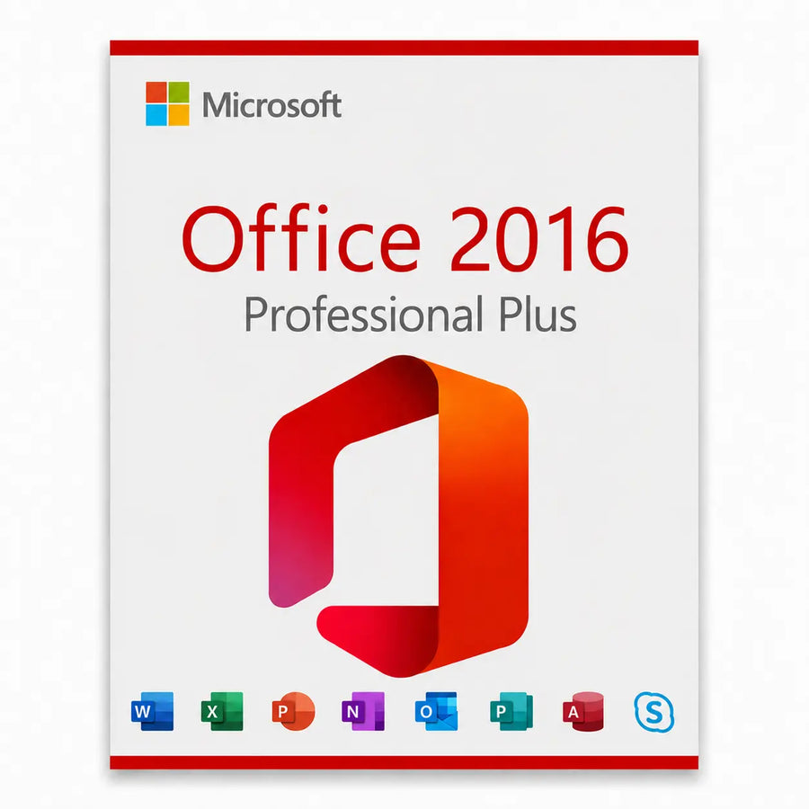 5x Microsoft Office 2016 Professional Plus – Vollversion (5 PCs)