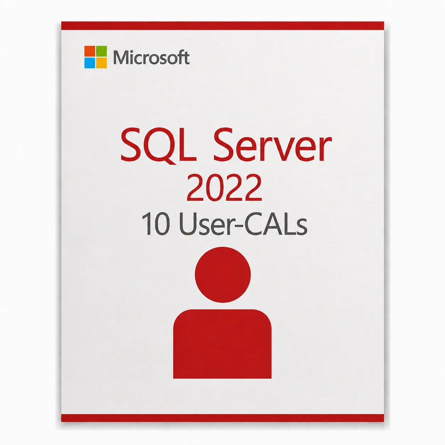 5x Microsoft SQL Server 2022 User CAL – Zugriffslizenz