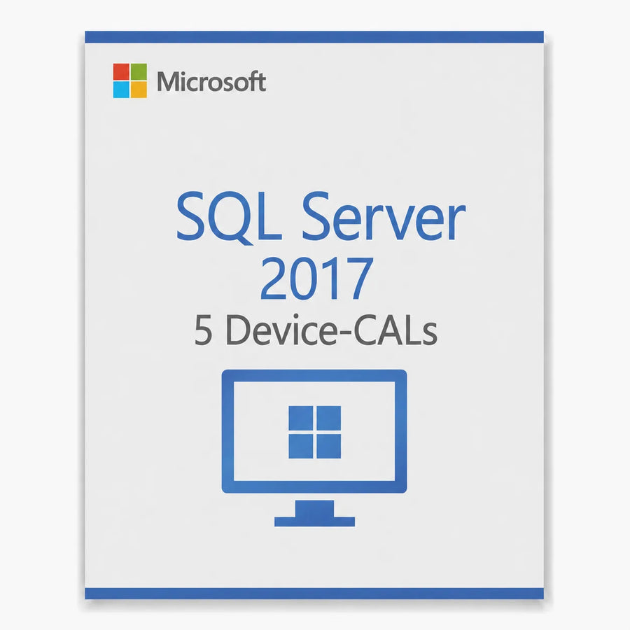 5x Microsoft SQL Server 2017 Device CAL – Zugriffslizenz