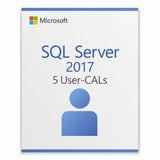 5x Microsoft SQL Server 2017 User CAL – Zugriffslizenz